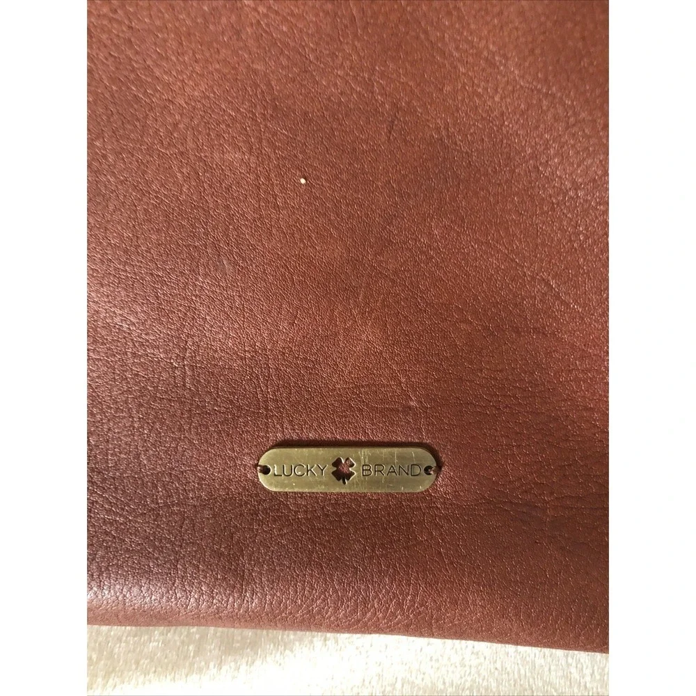 LUCKY BRAND Brown Leather Hobo Tote Shoulder Bag